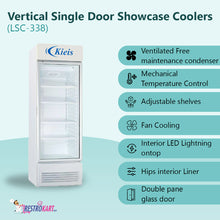 Load image into Gallery viewer, Vertical Single Door Showcase Cooler (LSC-338)