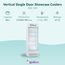 Load image into Gallery viewer, Vertical Single Door Showcase Cooler (LSC-338)
