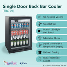 Load image into Gallery viewer, Single Door Back Bar Cooler (BBC-01)
