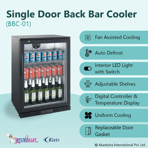 Single Door Back Bar Cooler (BBC-01)