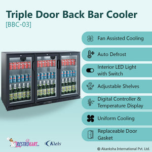 Triple Door Back Bar Cooler (BBC-03)
