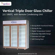 Load image into Gallery viewer, Vertical Triple Door Glass Chiller with Remote Condensing Unit (LG-1860F)