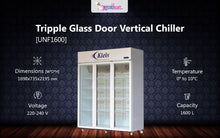 Load image into Gallery viewer, Vertical Two Door Showcase Cooler (UNF-1600)
