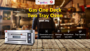 Gas One Deck Two Tray Oven