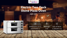 Load image into Gallery viewer, Electric Two Deck Stone Pizza Oven