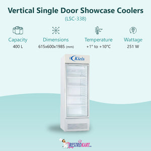 Vertical Single Door Showcase Cooler (LSC-338)