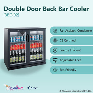 Double Door Back Bar Cooler (BBC-02)