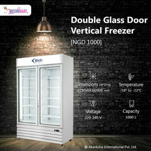 Vertical Double Door Showcase Freezer (NGD-1000)