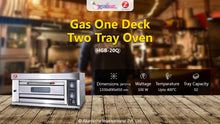 Load image into Gallery viewer, Gas One Deck Two Tray Oven

