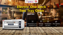 Load image into Gallery viewer, Electric One Deck Two Tray Oven
