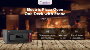 Electric Pizza Oven One Deck With Stone