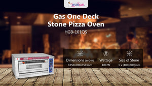 Gas One Deck Stone Pizza Oven 